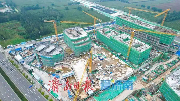 济南起步区综合医疗中心正全面推进主体结构建设
