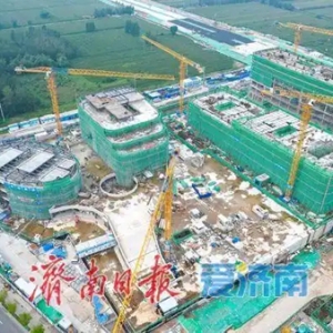 济南起步区综合医疗中心正全面推进主体结构建设