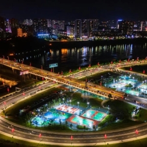 永州冷水滩：夏夜“燃”动 点亮市民健身热